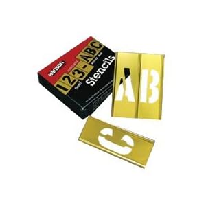 C.H. HANSON 10071 BRASS INTERLOCKING STENCILS LETTER &NUMBER 2 by 
