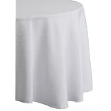 Bardwil Linen Ease 70-inch Round Tablecloth, White by Bardwill