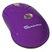 New PC Treasures Mini Wireless Optical 3 Button Scroll Wheel Mouse Purple Windows 7/Vista/XP/Mac OS