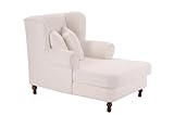 Max Winzer 27651100 Maren Megasessel inklusiv 2 Zierkissen Samtvelours, creme