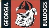 University of Georgia Bulldogs UGA Large House Flag m