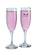 Hortense B. Hewitt Wedding Accessories Maid of Honor and Best Man with Tie Champagne Toasting Flutes, Set of 2