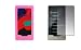 Zune HD 16GB 32 GB Accessories.Premium Pink Silicon Skin Case with Full Body LCD Screen Protector for Zune HD 16 GB 32 GB Video Mp3 Player