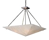 White Sawgrass Organics 4-Light Chandelier 24 W