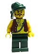 Pirate (Tattoo, Green Bandana) - LEGO Pirates Minifigure Pirate (Tattoo, Green Bandana) - LEGO Pirates Minifigure