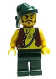 Pirate (Tattoo, Green Bandana) - LEGO Pirates Minifigure