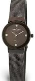 Skagen Watches- Skagen Mesh Band Diamond Markers Espresso Finish Women's Watch