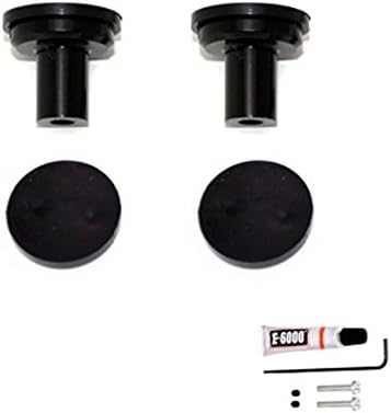 Cameleon Hardware BKK2-Black 2-Pack Cabinet Knob Kit, Black