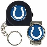 NFL Indianapolis Colts 6' Tape Measure, Key Chain & Money Clip Set