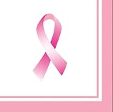 Ribbon of Hope Luncheon Napkins (16 ct) Pink Ribbon Breast Cancer Party