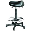 KAYLINE Saddle Stool Assembled as Hi-Rider Includes Adjustable Steel Footring (Model: 812V)