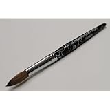 Ma Cherie Finest 100% Pure Kolinsky Brush, Size # 18, France, Black Marble Handle