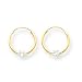 14k EndleSterling SilverCZ (Cubic Zirconia) Hoop Earrings