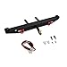 LAFEINA 1/10 Scale Metal Rear Bumper with LED Lights for 1:10 RC Crawler Car TRAXXAS TRX-4 Axial SCX10 90046 90047 Scx10-ll Accessories