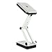 BXT Portable Eye Protection LED Desk Lamp,Reading Light,Foldable &Rechargeable,2 Brightness Settings (White, #666)