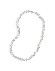 30 Inch 14k Yellow Gold 6.5-7mm Freshwater Pearl Necklace