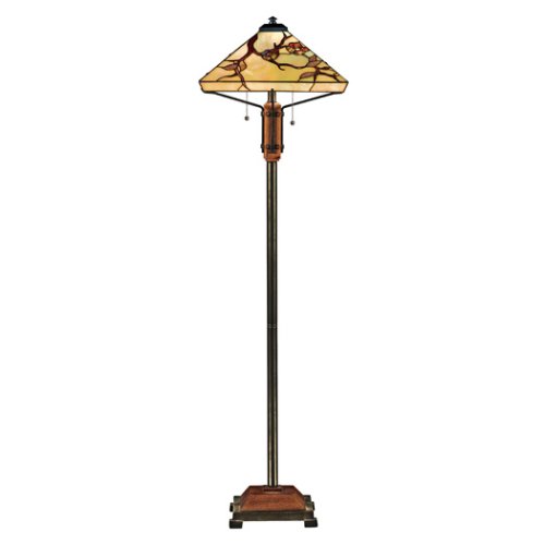 Quoizel Grove Park Tiffany 2 Lt Floor Lamp
