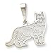 image 2 - 14k White Gold Pixie Bob Pendant