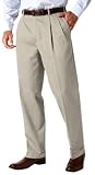 Dockers Mens Pleated Never Iron Cotton Khaki