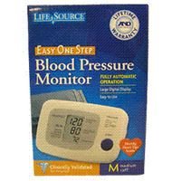 HealthPersonalCare: LifeSource Easy One Step Blood Pressure Monitor   Automatic, Medium Cuff   1 ea