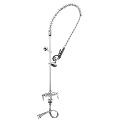 TS Brass B-0113 Pre-Rinse Assembly with Spring Action Gooseneck, Chrome