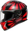 Shoei RF1100 Conqueror Full-Face Helmet - Red - Medium