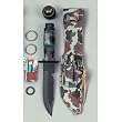 Camouflage Survival Kit Knife