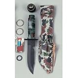 Camouflage Survival Kit Knife