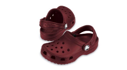 Crocs Classic Kids Unisex Footwear, Size: 3 D(M) US Mens / 5 B(M) US Womens, Color: Burgundy