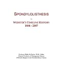 Spondylolisthesis: Webster's Timeline History, 1884 - 2007