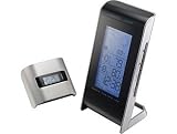 Omnitech Wireless Weather Station: In/Out Temperature and Humidity, Forecast, Outdoor Sensor, Radio Controlled Clock with Alarm/Snooze, Calendar
