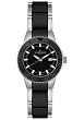 Women's Geneve Stainless Steel and Black Ceramic