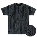 Black Circuitry All-Over T