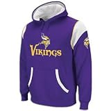 Minnesota Vikings QB Jersey Hooded Sweatshirt by Reebok (Small)
