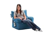 Comfort Research Big Joe Dorm Chair with Smart Max Fabric, Pacific Blue Comfort Research Big Joe Dorm Chair with Smart Max Fabric, Pacific Blue