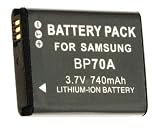 NEW BP-70A Li-ion Battery for Samsung Cameras ES65, ES70, PL80, PL100, SL50, SL600, SL630
