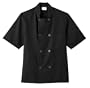 White Swan Unisex Short Sleeve Chef Jacket (Black 5X)
