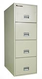 2500 Series Fire Resistant 25''D Vertical Legal File with 4 Drawers