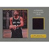 Tim Duncan 2006 / 2007 Topps Turkey Red #TRR-TD Authentic Game Used Jersey (Black Swatch) Insert Card.