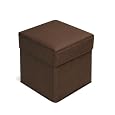 Badger Basket Folding Storage Seat, Brown