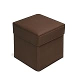 Badger Basket Folding Storage Seat, Brown by Badger Basket