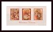 Art Poster Wood Framed Print - Christmas Dreams - Artist: unknown- Poster Size: 12 X 25