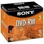 Sony DVD-RW 2X 4.7 GB Rewriteable (5-Pack)