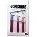 3 Knife Red Paring Knife Bar Set with Cutting Board (04-0220)