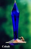 Schrodt FGHF-R Ruby Faceted Glass Hummingbird Feeder