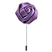 Men Lapel Flower Brooch Boutonniere Tuxedo Stick Pin Purple