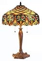 Victorian Design Tiffany Table Lamp with bronze base