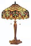 Victorian Design Tiffany Table Lamp with bronze base