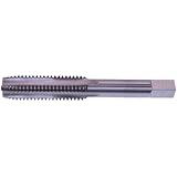 North American Tool 20209 HSS Hand Tap, Uncoated Bright Finish, Bottom Chamfer, 5-0.8 M Thread Type, 2.38" Length