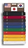 Martial Arts Standard Wall Mounted Belt Rack Display